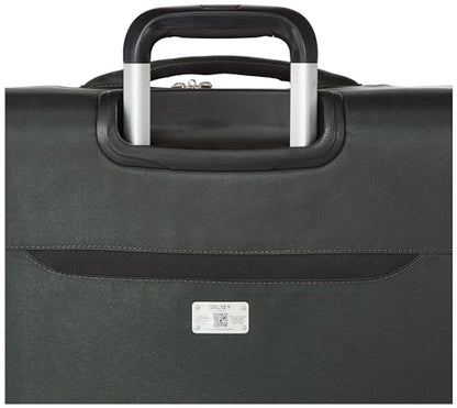 DELSEY PARIS Sky Max 2.0 Softside Expandable Luggage with Spinner Wheels, Green, Checked-Large, 28 Inch - color: Green, size: Checked-Large, 28 Inch