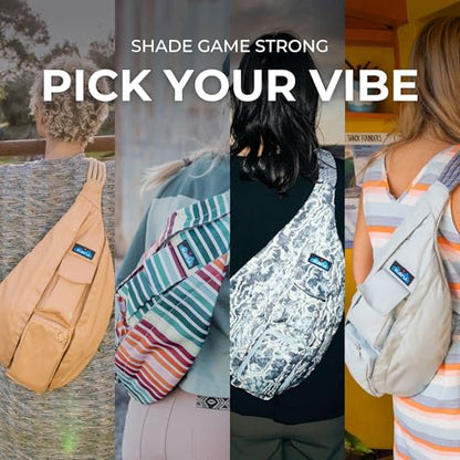 KAVU Rope Sling, Water-Resistant Crossbody Bag - color: Terrain Topo