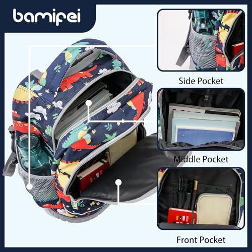 Kids Rolling Backpack Set 18" Roller Bag - Dinosaur