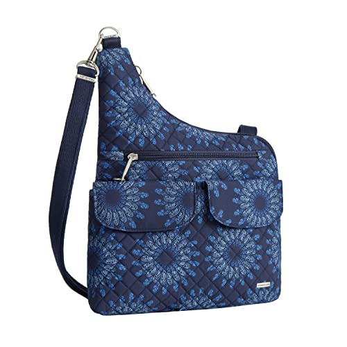 Travelon Anti-Theft Classic Crossbody Bag - color: Geo Sunflower