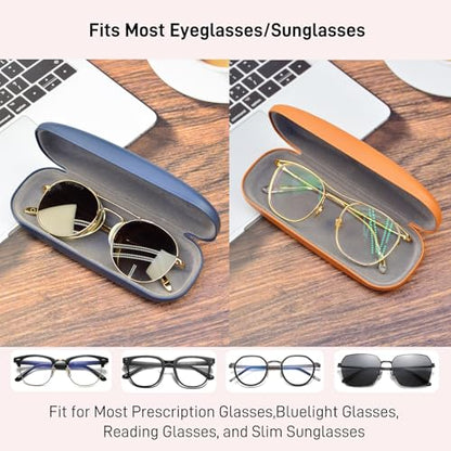 Glasses Case 4 Pack,Eyeglass Case Hard Shell for Women Men,Eye Glass Cases
