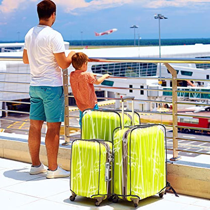 8 Pcs Clear Luggage Cover, 20 Inches, 24 Inches, 28 Inches, 30 Inches