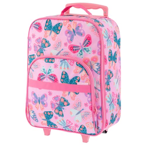 Stephen Joseph Kids' Rolling Carry-On Luggage, Butterfly - color: Butterfly