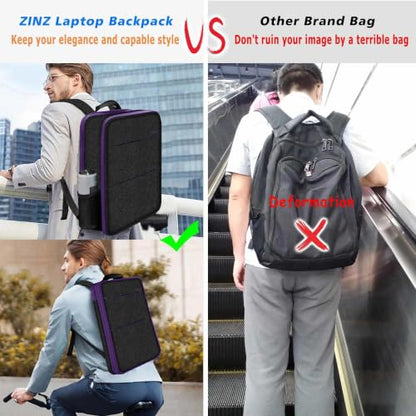 ZINZ Slim & Expandable Laptop Backpack 13-14 inch,B01PU01 - color: B01pu01, size: 13"-14"