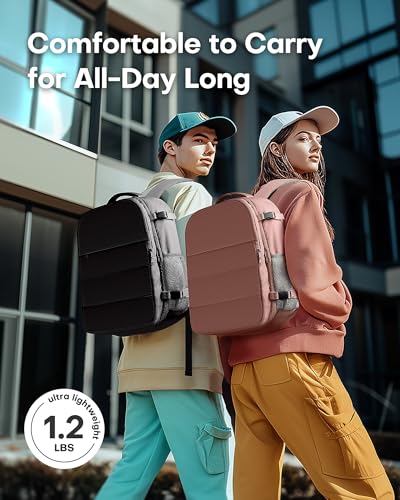HOTOR Travel Backpack Flight Approved Bag Men Women, Medium Black - color: Black, size: Medium