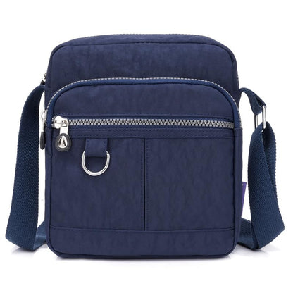 Casual Nylon Purse Handbag Crossbody Bag Waterproof Shoulder Bag for Women - color: Dark Blue Large