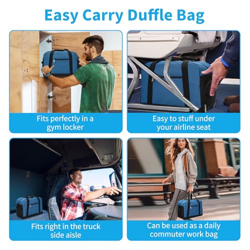 Apenze Small Gym Bag with Shoe Compartment,14 inch Duffel Bag - color: Blue