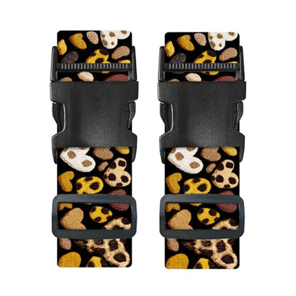 Nuxovilar Luggage Straps Set for Suitcase 1.96x90.5in Polyester - color: YLU10321, size: 1.96"x90.5"