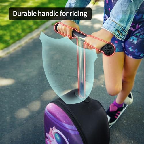 ALVOD Scooter Suitcase for Kids Ages 6-12 Kids' Luggage - style: Blue Style