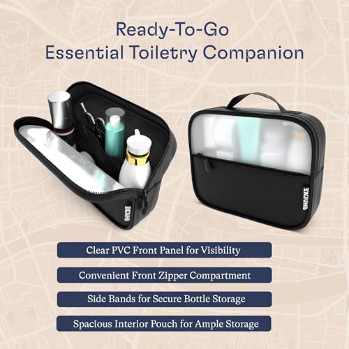 Shacke 8 Set Packing Cubes for Travel, Shoe & Toiletry Bags (Black) - color: 8 Set - Black, size: Set of 8