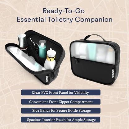 Shacke 8 Set Packing Cubes for Travel, Shoe & Toiletry Bags (Black) - color: 8 Set - Black, size: Set of 8