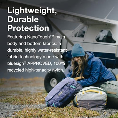 Osprey Transporter Lightweight Travel Duffel Bag - Extra Large Water Resistant Durable Gear Bag for Men and Women - color: Blue Flame/Nocturnal Blue, style: 40l