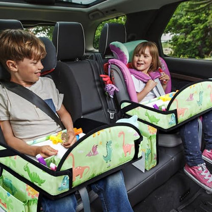 Car Seat Tray,Toddler Road Trip Essentials With Drawing Kit - color: Green