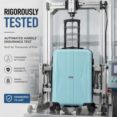 20/24/28 Inch Hardshell Suitcase Set, ABS Luggage Set with TSA Lock 5 Piece - color: Sky Blue