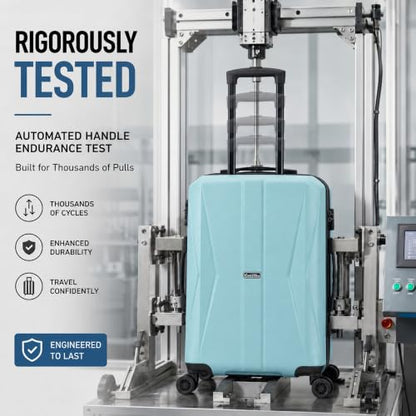 20/24/28 Inch Hardshell Suitcase Set, ABS Luggage Set with TSA Lock 5 Piece - color: Sky Blue