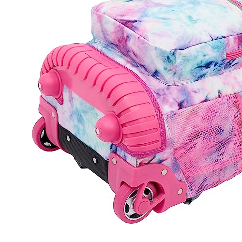 Travelers Club 18" Rolling Backpack with Shoulder Straps, Tye Dye - color: Tie Dye, size: 18 Inch