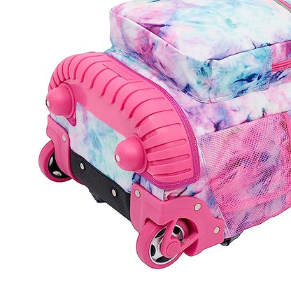 Travelers Club 18" Rolling Backpack with Shoulder Straps, Tye Dye - color: Tie Dye, size: 18 Inch