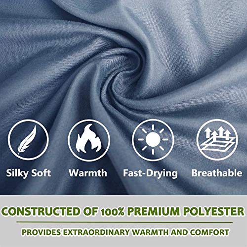 Frelaxy Sleeping Bag Liner, XL Travel Sheet for Camping, Hotels and Hostels - color: Navy - Full-Length Zipper