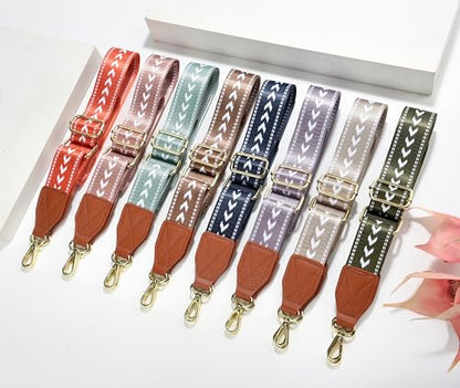 LEMEDE Purse Strap Replacement Crossbody 1.5" Wide Shoulder Strap Adjustable Straps Handbag Strap Replacement Belts - color: Brown-38g-arrow-coffee