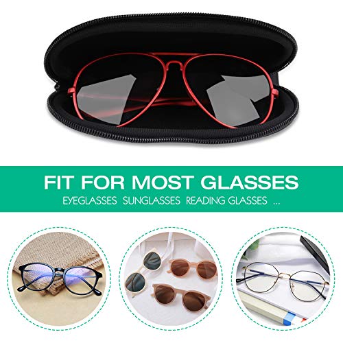 MoKo Sunglasses Soft Case Ultra Light Neoprene Zipper Eyeglass Case for Men Women - color: K-don't Touch Me