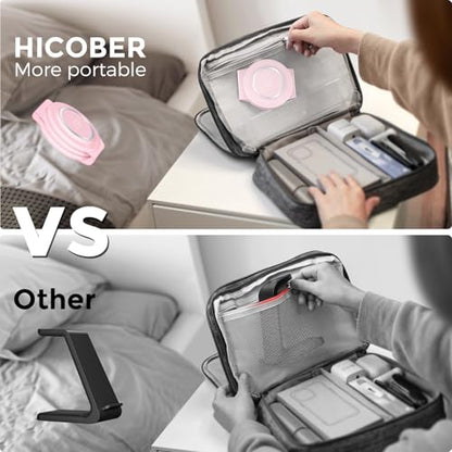 HICOBER 3-in-1 Wireless Charging Station for iPhone, Watch, AirPods, Pink - color: Pink