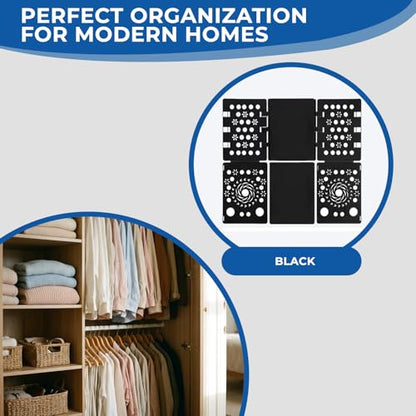 2 Pack Shirt Folding Board Laundry Organizer, Clothes Folding Board, Laundry Folding Table, Plastic Durable Fast Easy Magic Flip T Shirts Dress Pants Towels Adult (Black) - color: 2 Black
