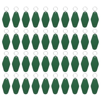 uxcell Hotel Keychains Blank Plastic - color: Deep Green