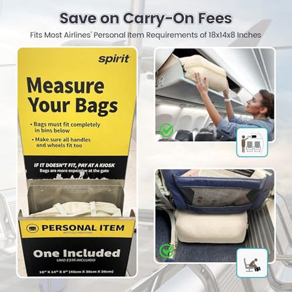 Cambond Spirit Airlines Personal Item Bag - Travel Duffle Bag, Beige