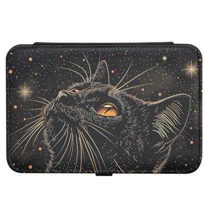 senya Leather Jewelry Box Starry Black Cat Ring Storage - color: Cat 2