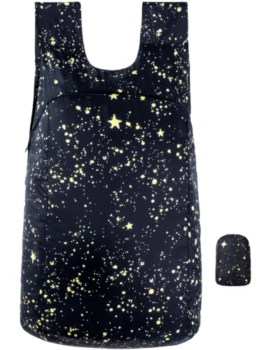 Nanobag Daypack 16L Ultralight Packable Foldable Travel Backpack for Hiking - color: Stars