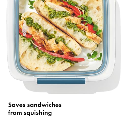 OXO Good Grips Prep & Go Sandwich Container - 4.3 Cup, Ocean Blue - color: Ocean Blue, style: Sandwich Container