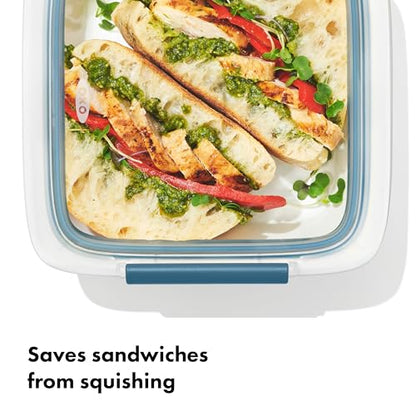 OXO Good Grips Prep & Go Sandwich Container - 4.3 Cup, Ocean Blue - color: Ocean Blue, style: Sandwich Container