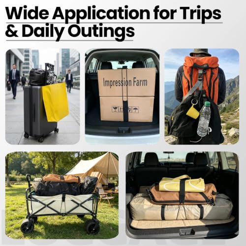 Luggage Strap Set for Suitcases, Adjustable Add-a-Bag Travel Straps