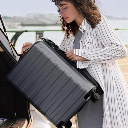 NINETYGO Luggage Sets 2 Piece, Carry On Luggage Airline Approved, Large Checked Luggage with Spinner Wheels, Lightweight, Hard Shell PC Suitcase Sets, TSA Approved, 20in/28in (Grey, Rhine Basic) - color: 02-Grey (Basic), size: Set 2PCS (20-Inch/28-Inch)