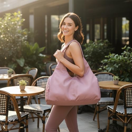 Forestfish Gym Bag For Women With Shoes Compartment & Wet Dry - color: Pink
