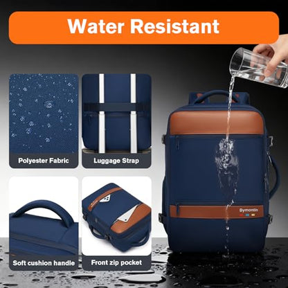 Exquisite Travel Laptop Backpack, Flight Approved Size Carry on Bag (25L) - color: Navy, size: L (7x11x16.8")