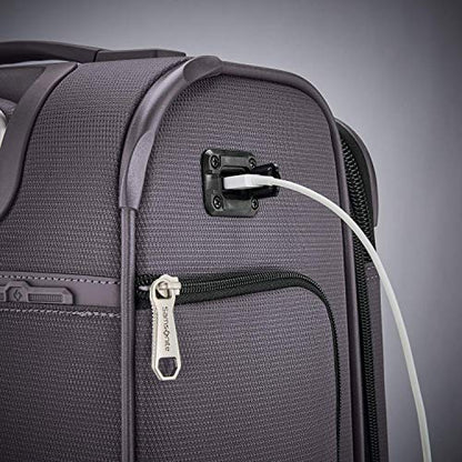 Samsonite Solyte DLX Softside Expandable Luggage with Spinner Wheels, Mineral Grey, Carry-On 20-Inch - color: Mineral Grey, size: Carry-On