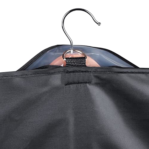 Univivi Garment Bag Suit Bags for Closet Storage, Black, 60 Inch, Set of 8 - size: 24"X60"-8pcs - Oxford