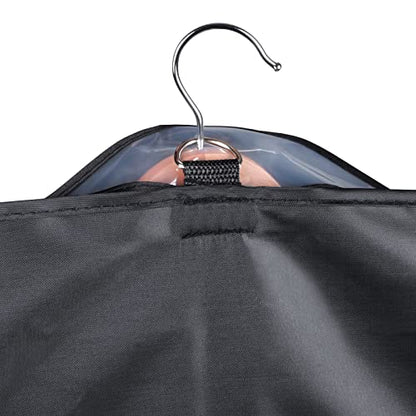 Univivi Garment Bag Suit Bags for Closet Storage, Black, 60 Inch, Set of 3 - size: 24"X60"-3pcs - Oxford