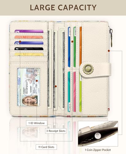 GIANCOMICS Chicken Rooster Womens Wallet RFID, Credit Card Holder Bifold - color: Chicken