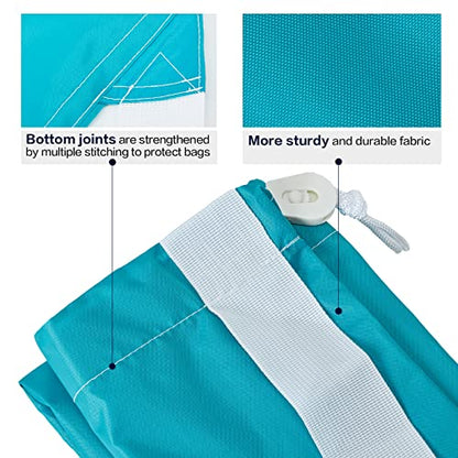 HOMEST XL Laundry Bag with Strap, Clothes Organizer for Dorm & Travel - color: (1 pack) Sky Blue