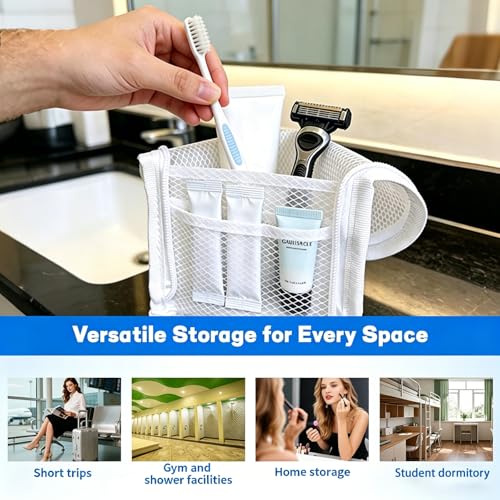 Standing Toiletry Bag, Waterproof Foldable Travel Makeup Bag, 2 Pack