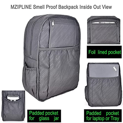 Backpack Bag With TSA Lock & Key Resistant Laptop Daypack for Men & Women Travel - color: Grey