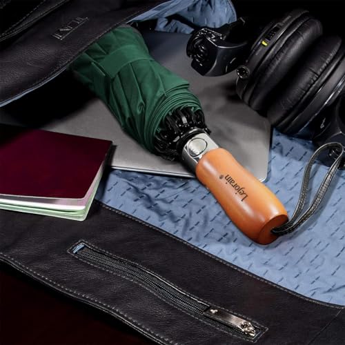 Reverse Umbrella 50 Inch Large Golf 10 Rib Auto Open Close Rain Travel - color: 07.Dark Green