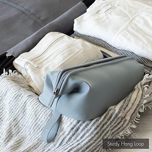 LINE+ARC Easy-to-Clean Silicone Dopp Kit & Toiletry Bag, Arctic (3.5L) - color: Arctic