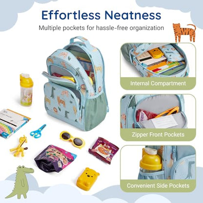 mommore Kids Backpack Set Kindergarten School Bookbag for Boys Girls 4-8 - color: Sports Ball