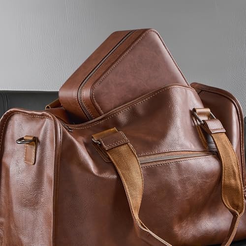 ProCase Travel Watch Case, 3 Slots Mens Jewelry Box -Lightbrown - color: Lightbrown, size: 3-Slot
