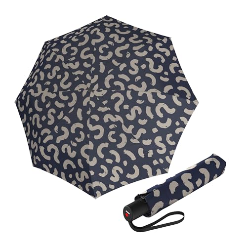 Knirps A.200 Medium Duomatic Windproof Umbrella for Adults – Automatic Open Close 38.5" Canopy, Travel Case Included - color: Cone Navy