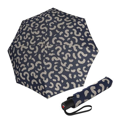 Knirps A.200 Medium Duomatic Windproof Umbrella for Adults – Automatic Open Close 38.5" Canopy, Travel Case Included - color: Cone Navy