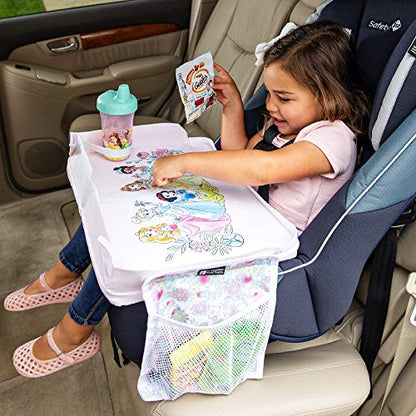 J.L. Childress Disney Baby 3-in-1 Kids Travel Tray & Tablet Holder-Car Seat Lap Tray Desk for Toddlers,Road Trip Essentials,Car Seat Activity Table,Travel Accessories-Disney Princess (Pack of 4) - color: Pink